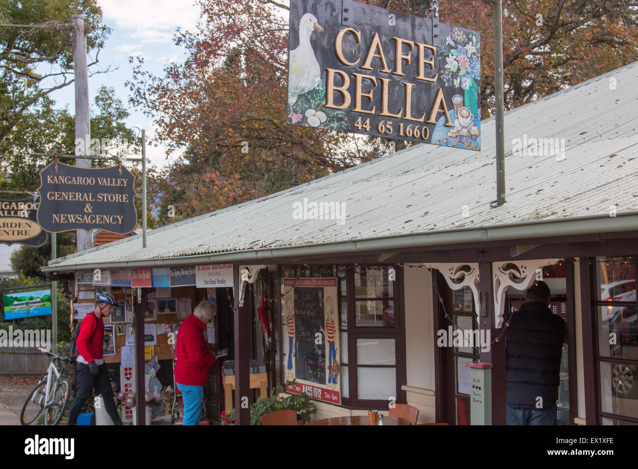 Cafe in Kangaroo valley township in the southern highlands of new south