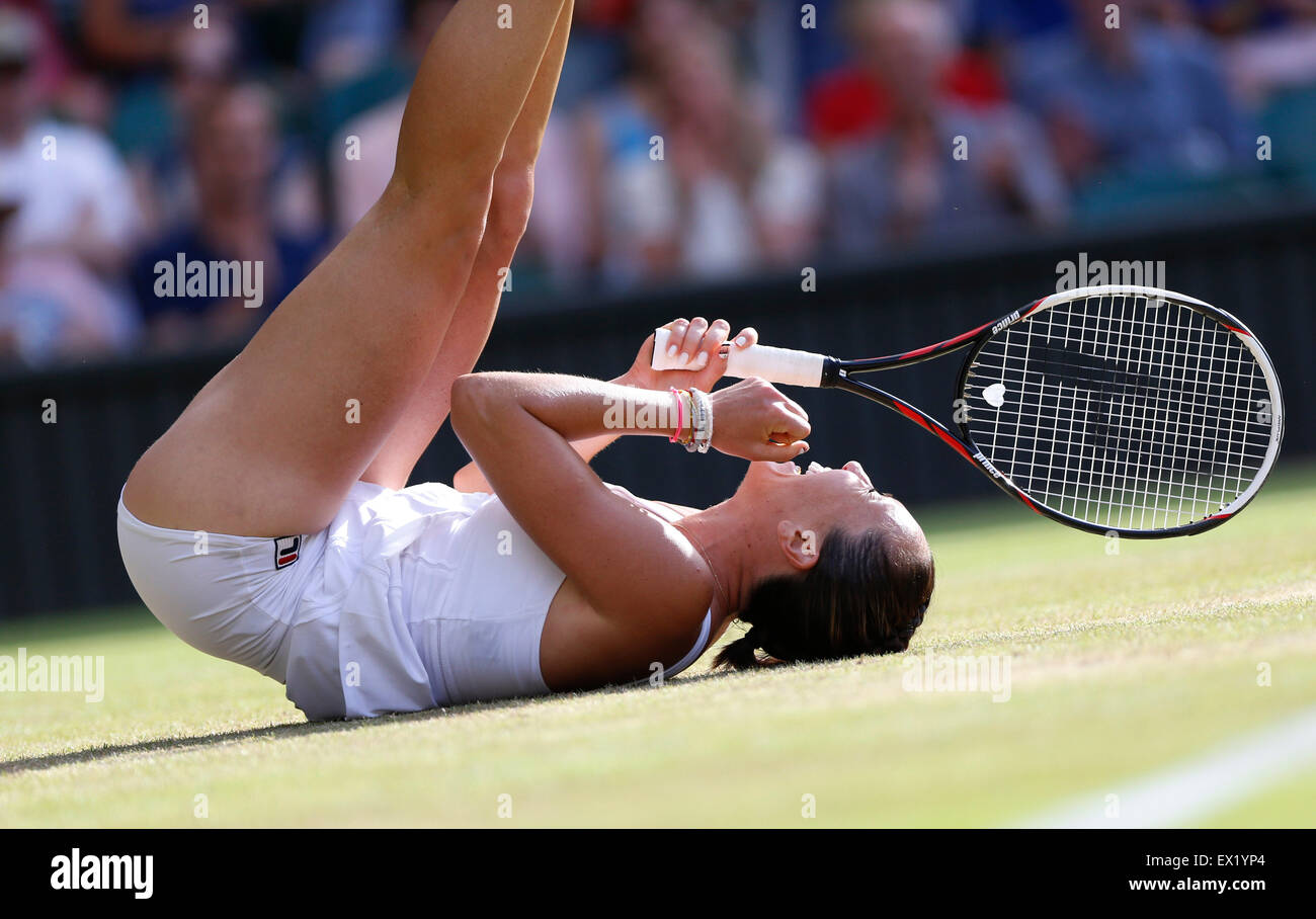 Jelena Jankovic, of Serbia, reacts after losing a point against  Kazakhstan's Yaroslava Shvedova during the second round of the US Open at  the USTA Billie Jean King National Tennis Center in Flushing