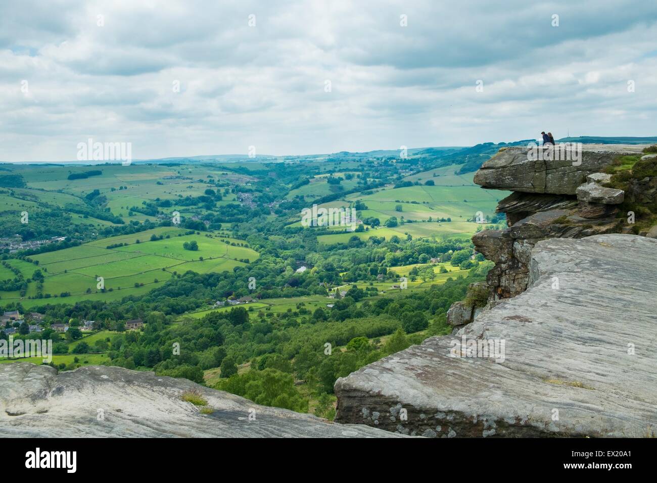 View from curbar edge Stock Photo