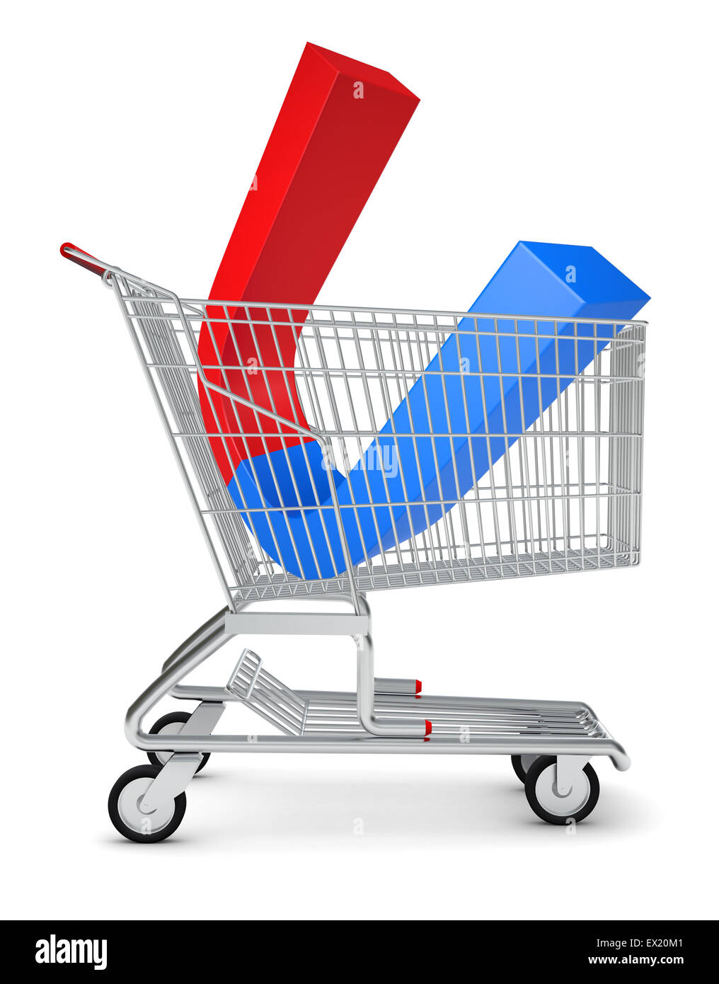 in shopping cart Stock Photo Alamy