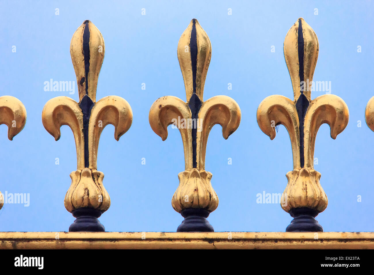 Detail from entrance gate in Buckingham palace Stock Photo