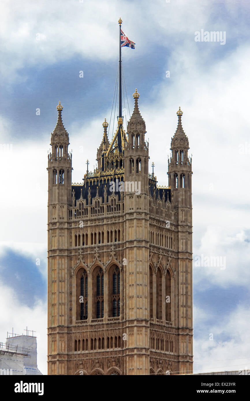Victoria tower, London, UK Stock Photo