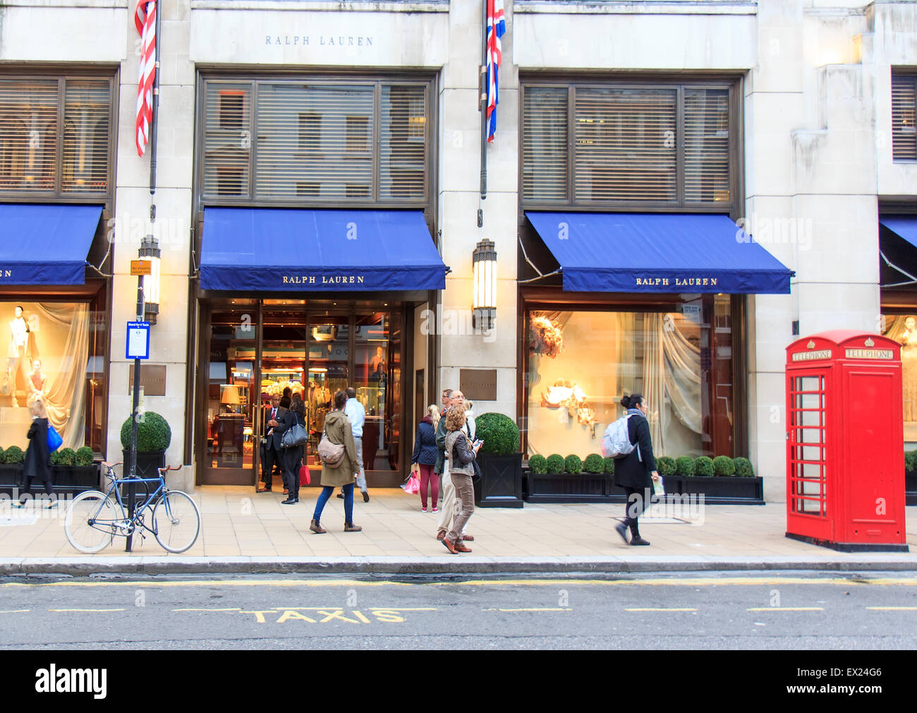 Ralph Lauren designer fashion shop in New Bond Street, London, October ...