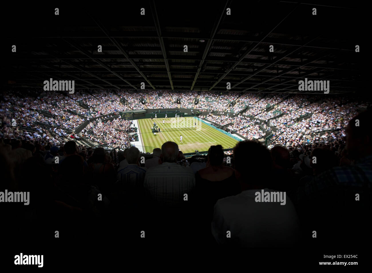 London, UK. 3rd July, 2015. Court 1 at Wimbledon.The Championships, Wimbledon or simply Wimbledon, is the oldest tennis tournament in the world, and is widely considered the most prestigious. It has been held at the All England Club in Wimbledon, London since 1877, London, UK. © Veronika Lukasova/ZUMA Wire/Alamy Live News Stock Photo