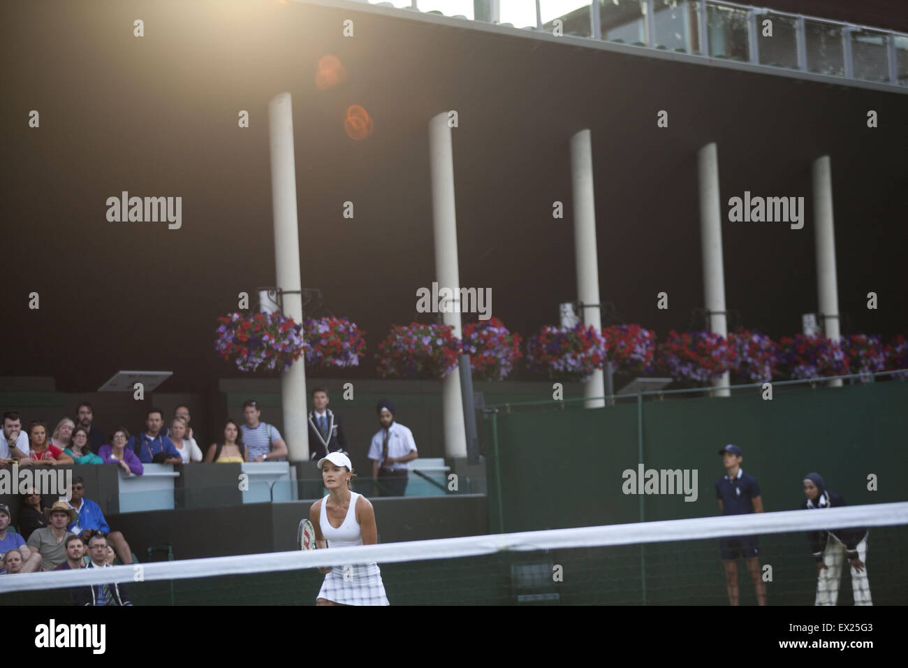 London, UK. 3rd July, 2015. R Ram (US)/A Rodionova (AUS) playing against.A Begemann (GER)/J Husarova (SVK) .The Championships, Wimbledon or simply Wimbledon, is the oldest tennis tournament in the world, and is widely considered the most prestigious. It has been held at the All England Club in Wimbledon, London since 1877, London, UK. © Veronika Lukasova/ZUMA Wire/Alamy Live News Stock Photo