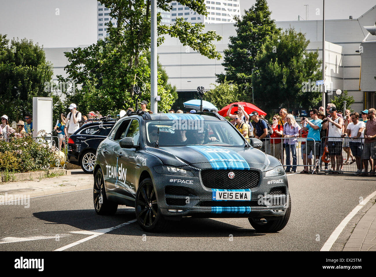 Utrecht, The Netherlands. 4th of July, 2015. Tour de France Time Trial Stage, Team SKY Credit:  Jan de Wild/Alamy Live News Stock Photo