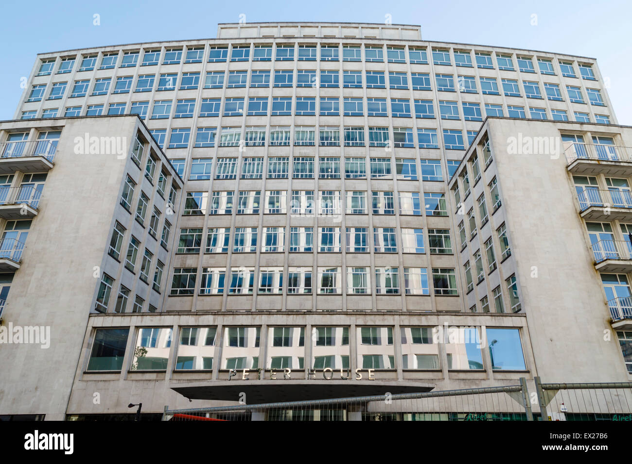 Peter House, Manchester, a large postwar office development designed by