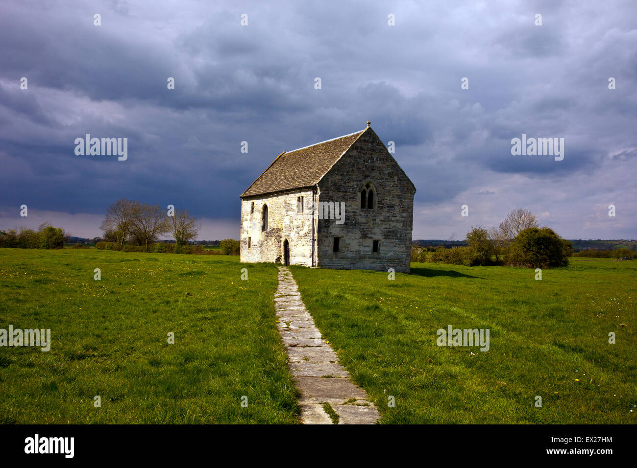 The historic Abbots Fish House in Meare on the Somerset levels, England, UK Stock Photo