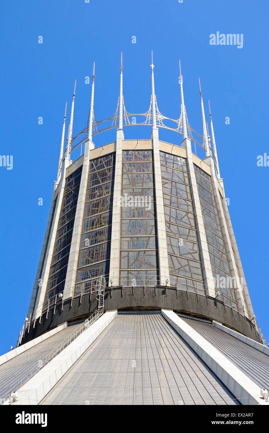 Roman Catholic Cathedral top, Liverpool, Merseyside, England, UK ...