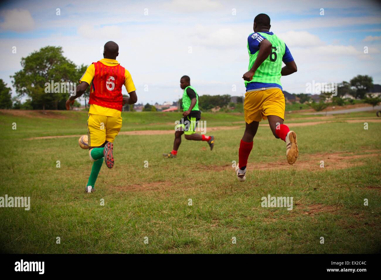 Nigeria football players in Kaduna Stock Photo Alamy