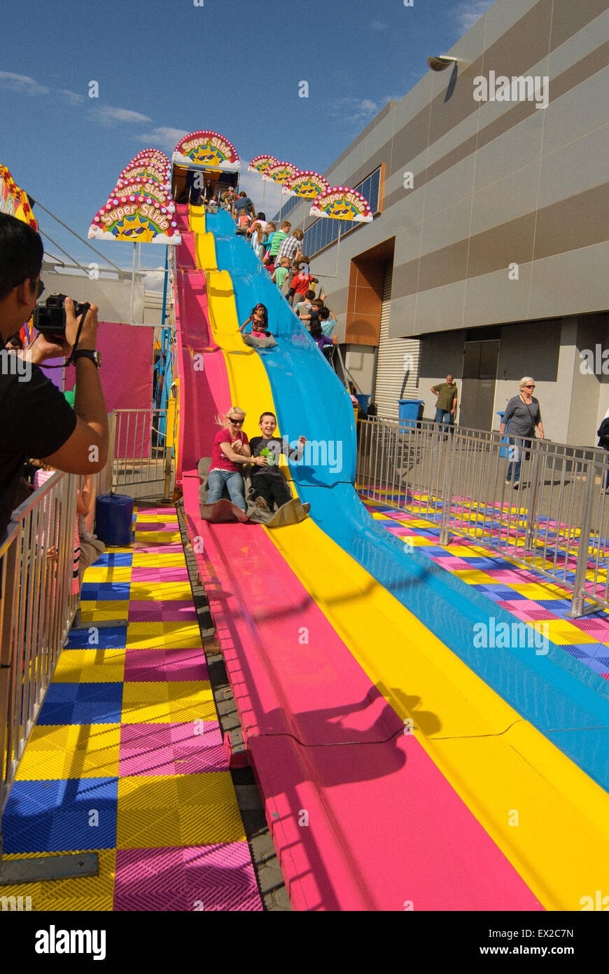 Rides and amusements at Royal Adelaide Show,  South Australia. Stock Photo