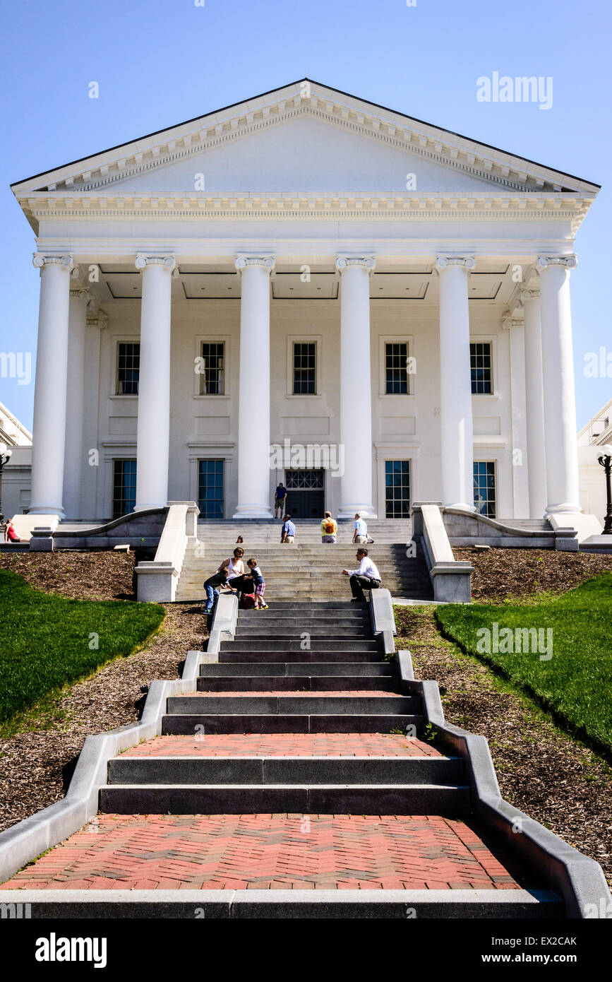 Virginia State Capitol, Capitol Square, Richmond, Virginia Stock Photo