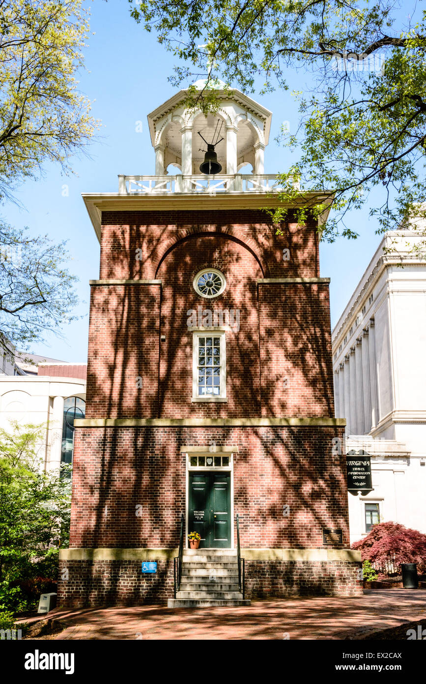 Bell Tower, Capitol Square, Richmond, Virginia Stock Photo
