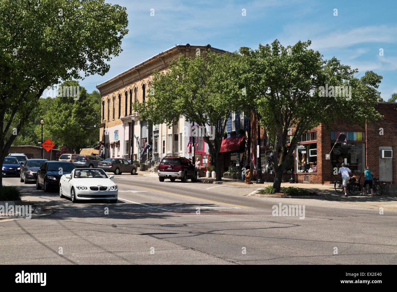 Downtown Montague, Michigan, USA Stock Photo Alamy