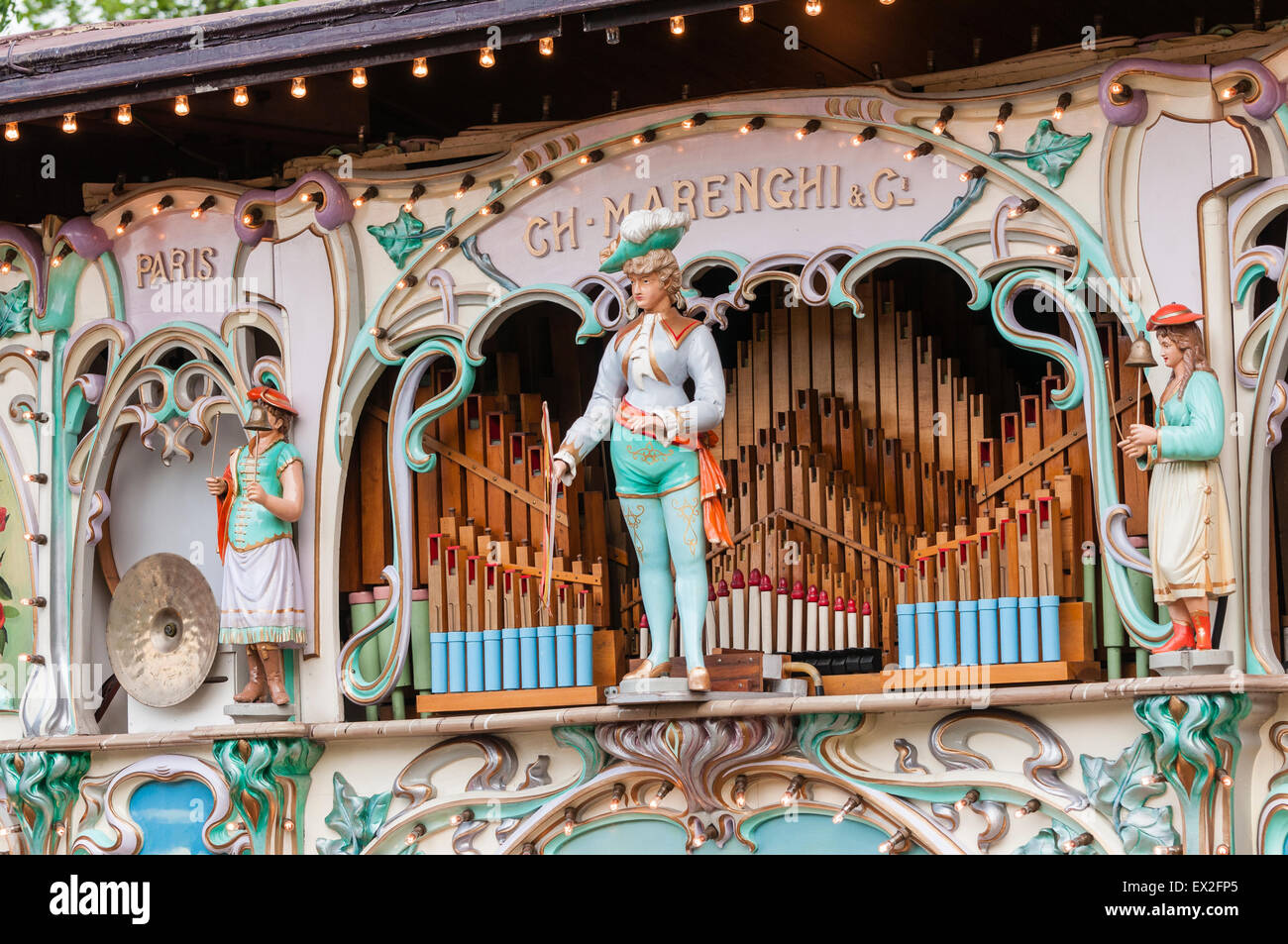 Marenghi fairground organ Stock Photo