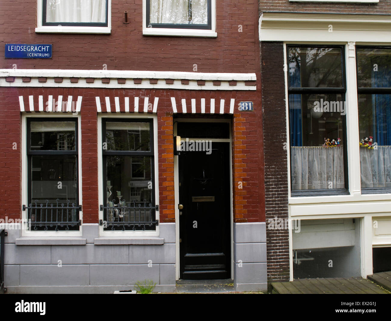 Houses on Leidsegracht, Jordaan, Amsterdam, Netherlands Stock Photo Alamy