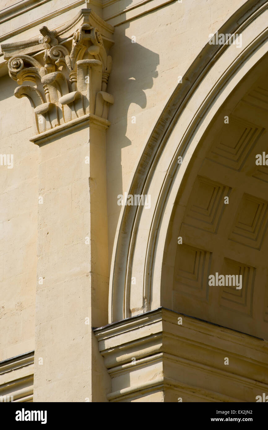 A photograph taken of an Archway at Stowe, England. Stock Photo