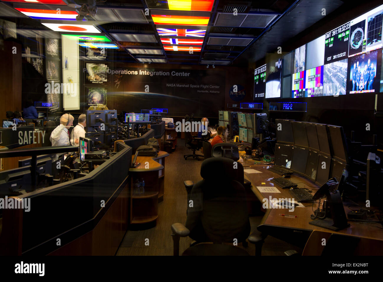 NASA's Marshall Space Flight Center, is home to the International Space Station Payload Operations Center, Huntsville, AL Stock Photo