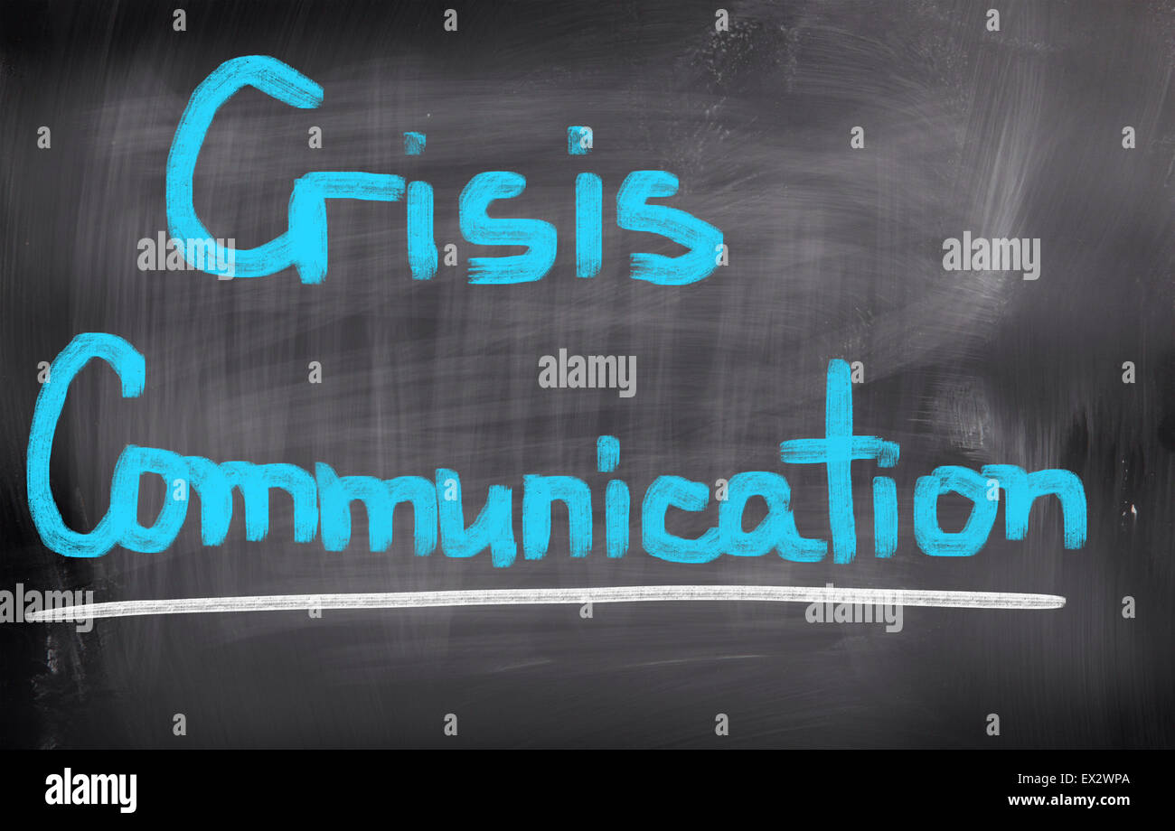Crisis Communication Concept Stock Photo