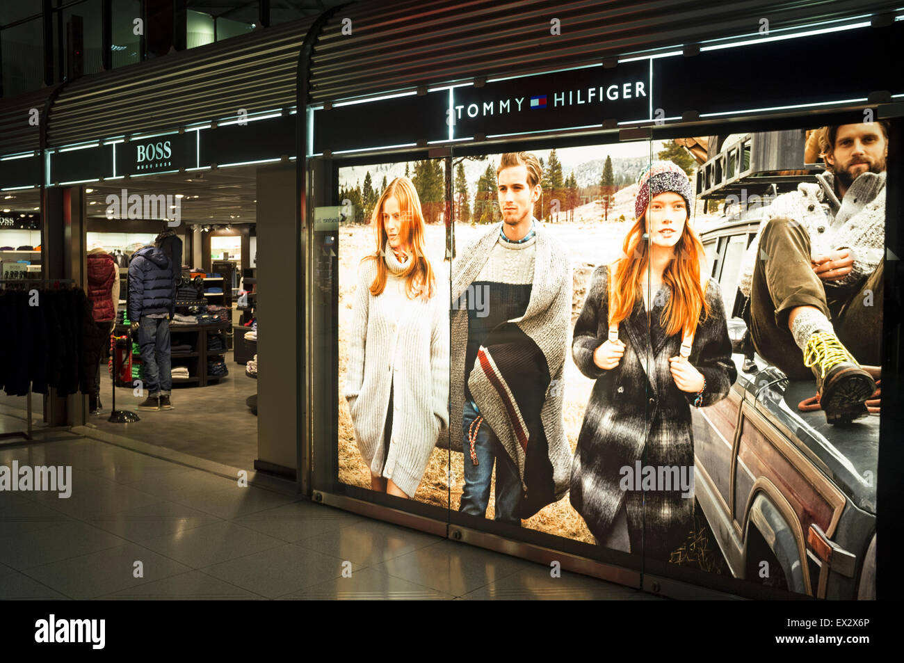 Tommy Hilfiger outlet at Cologne/Bonn airport Germany Stock Photo ...