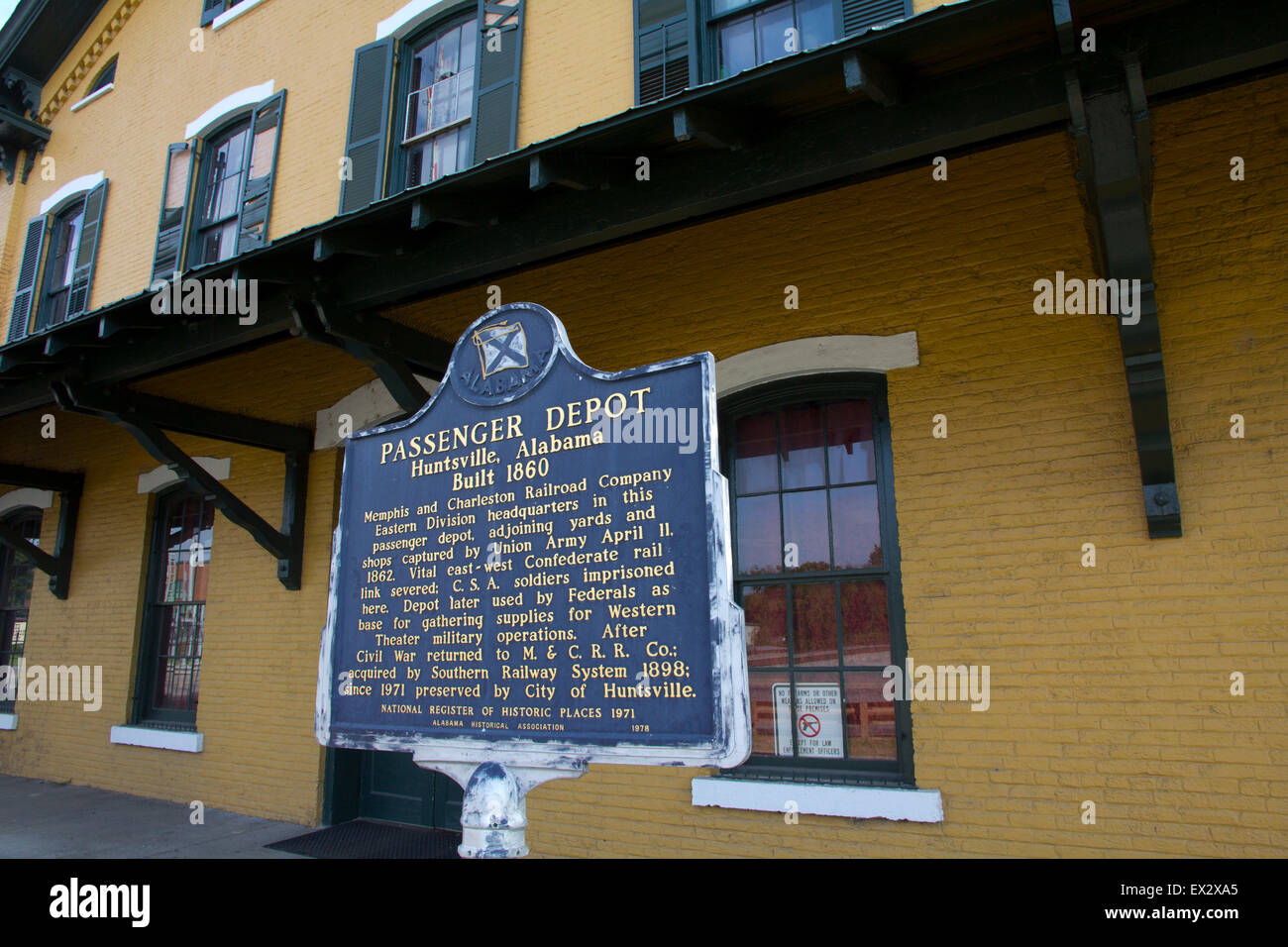 The Historic Huntsville Depot, Huntsville, AL Stock Photo Alamy