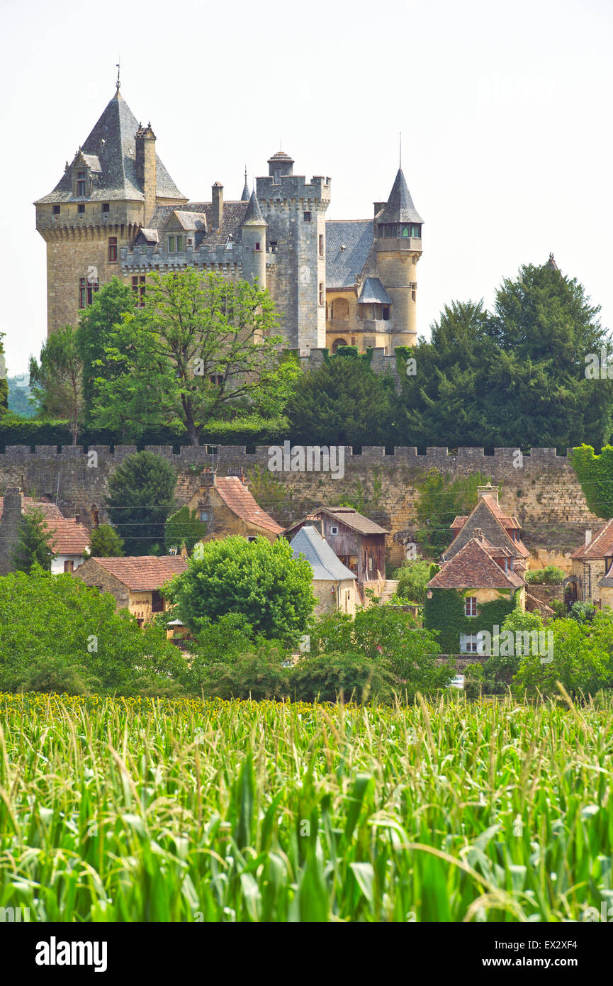 Chateau de Montfort, Dordogne, Aquitaine, France Stock Photo