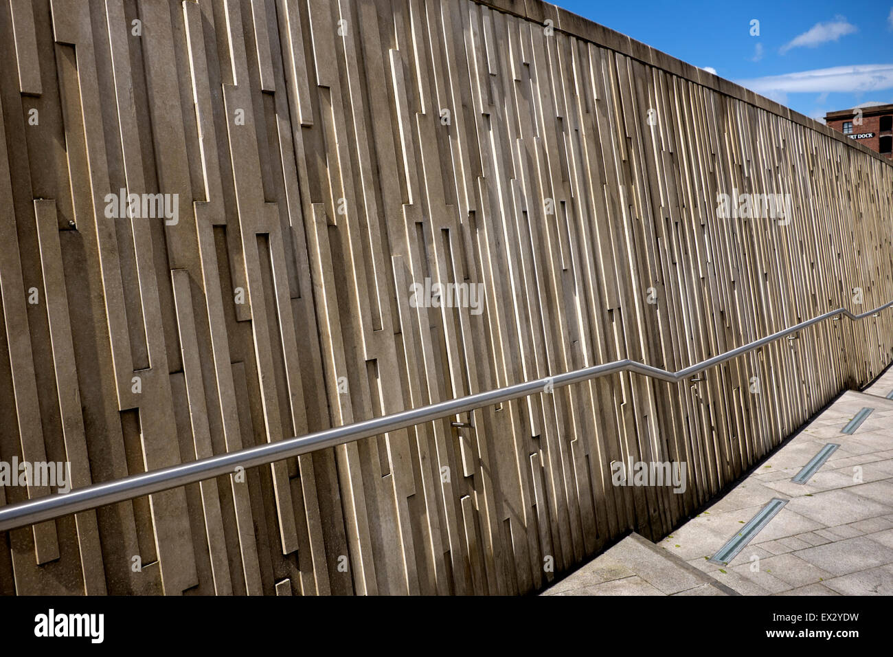 Modern Concrete Architecture Structure Art Pattern Wall Stock Photo