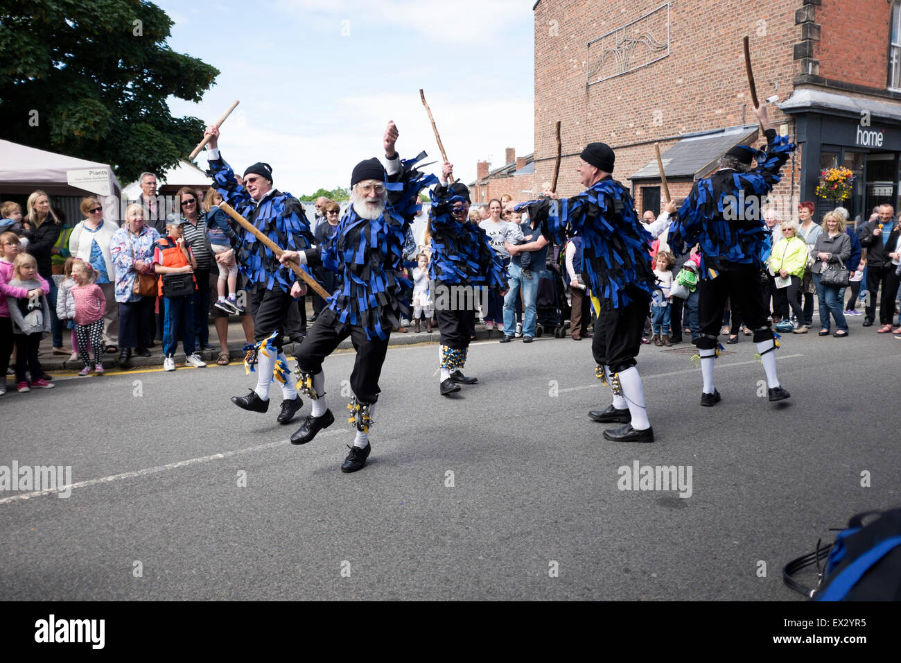 English England Country Morris Dancers Dancing Old Stock Photo Alamy