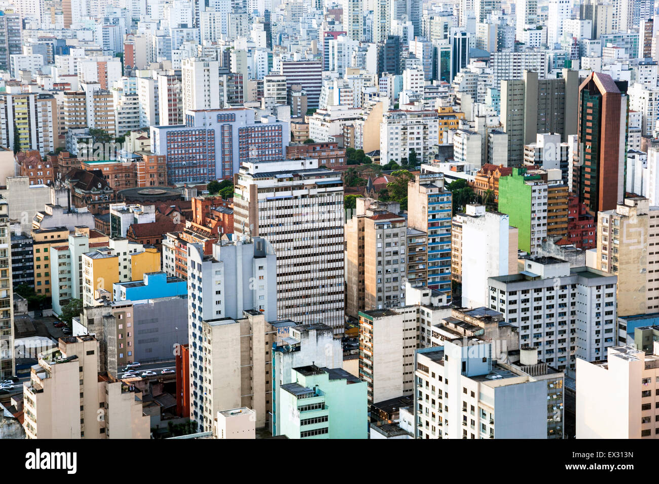 Sao Paulo, Brazil - view from Edificio Italia Stock Photo