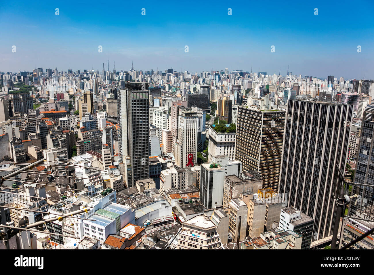 Sao Paulo, Brazil - view from Edificio Altino Arantes Stock Photo