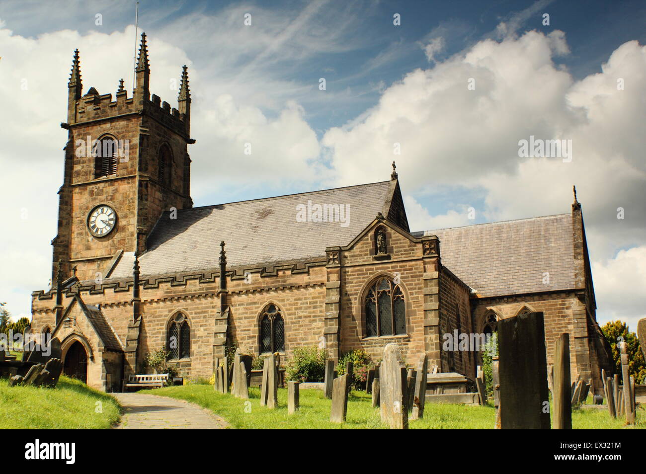 saint Giles Parish Church in Matlock Derbyshire England UK Stock Photo