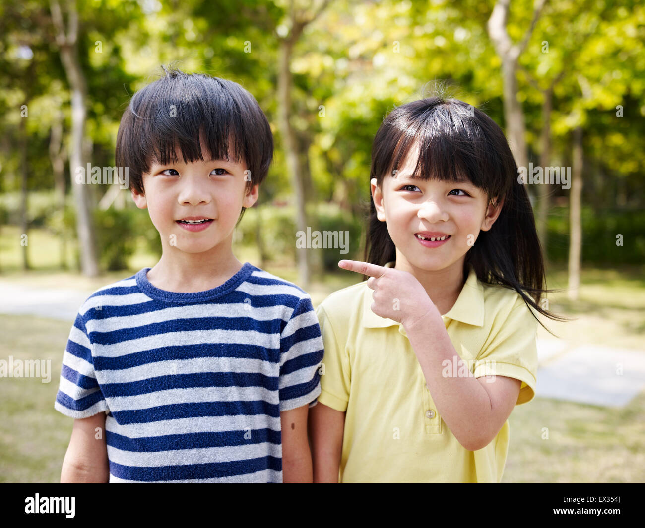 lovely chinese children Stock Photo