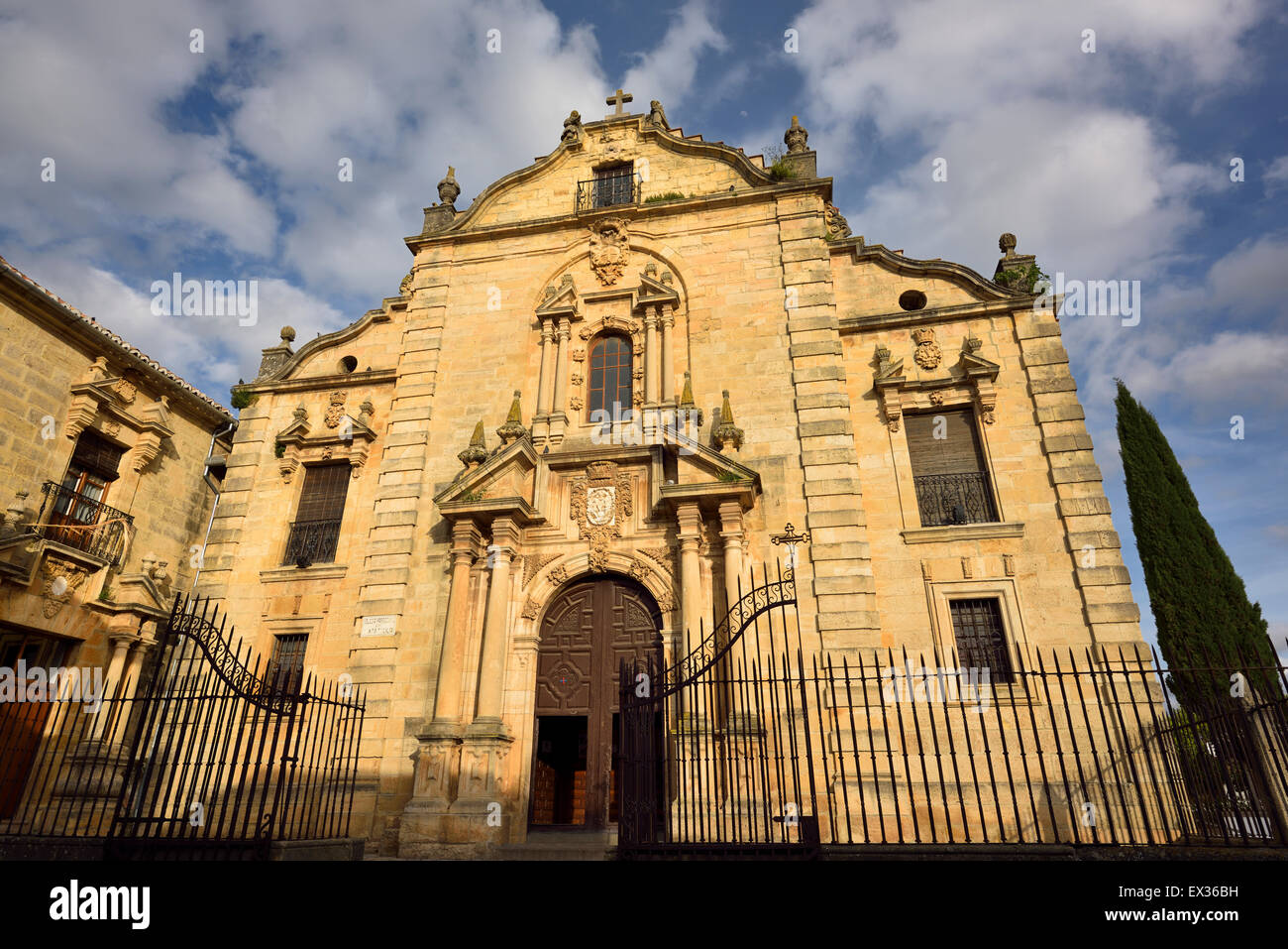 Baroque architecture of Saint Cecilia Church in Ronda Spain previously ...