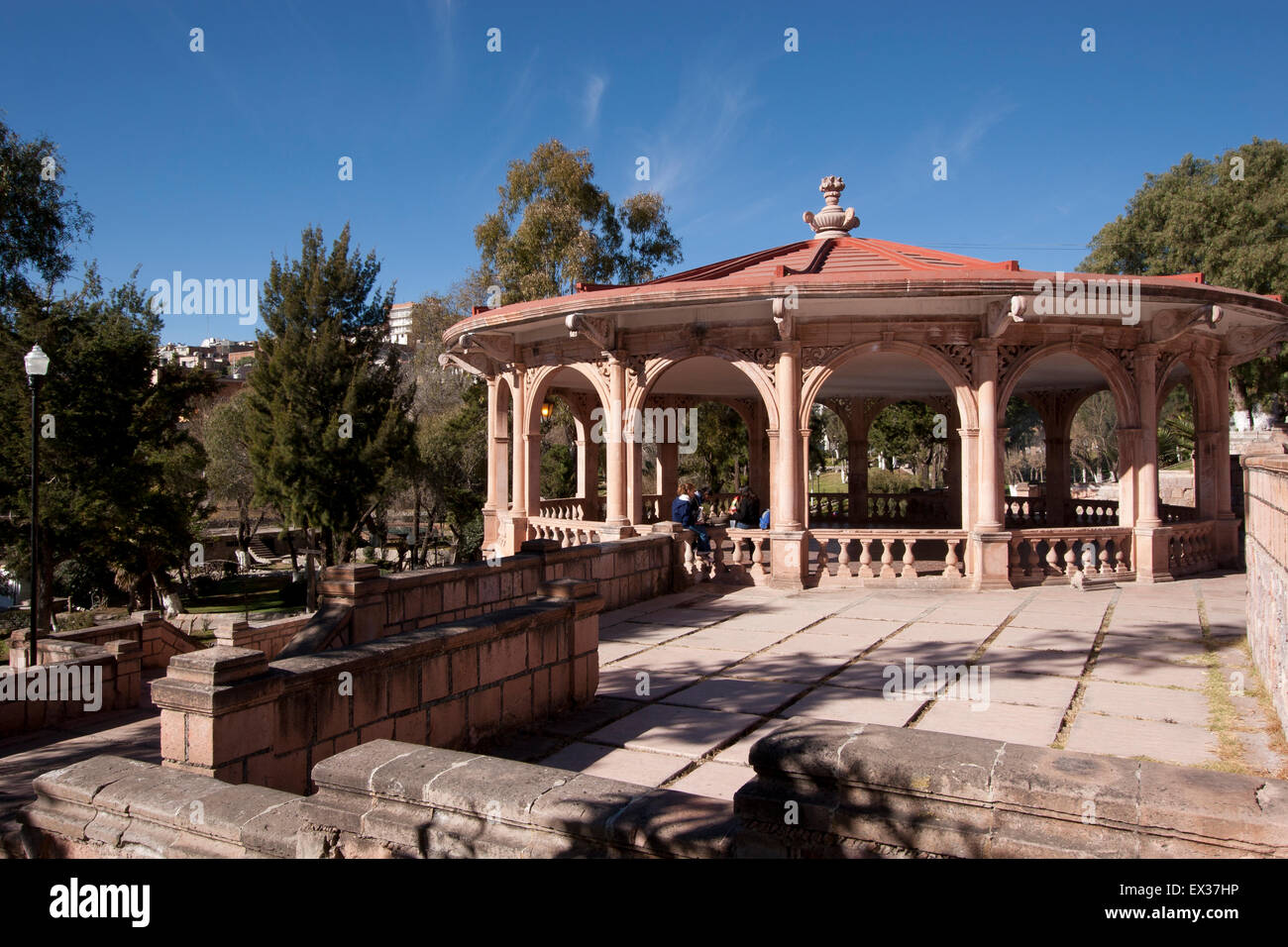 Kiosk in Parque Gral. Enrique Estrada, Zacatecas, Mexico Stock Photo