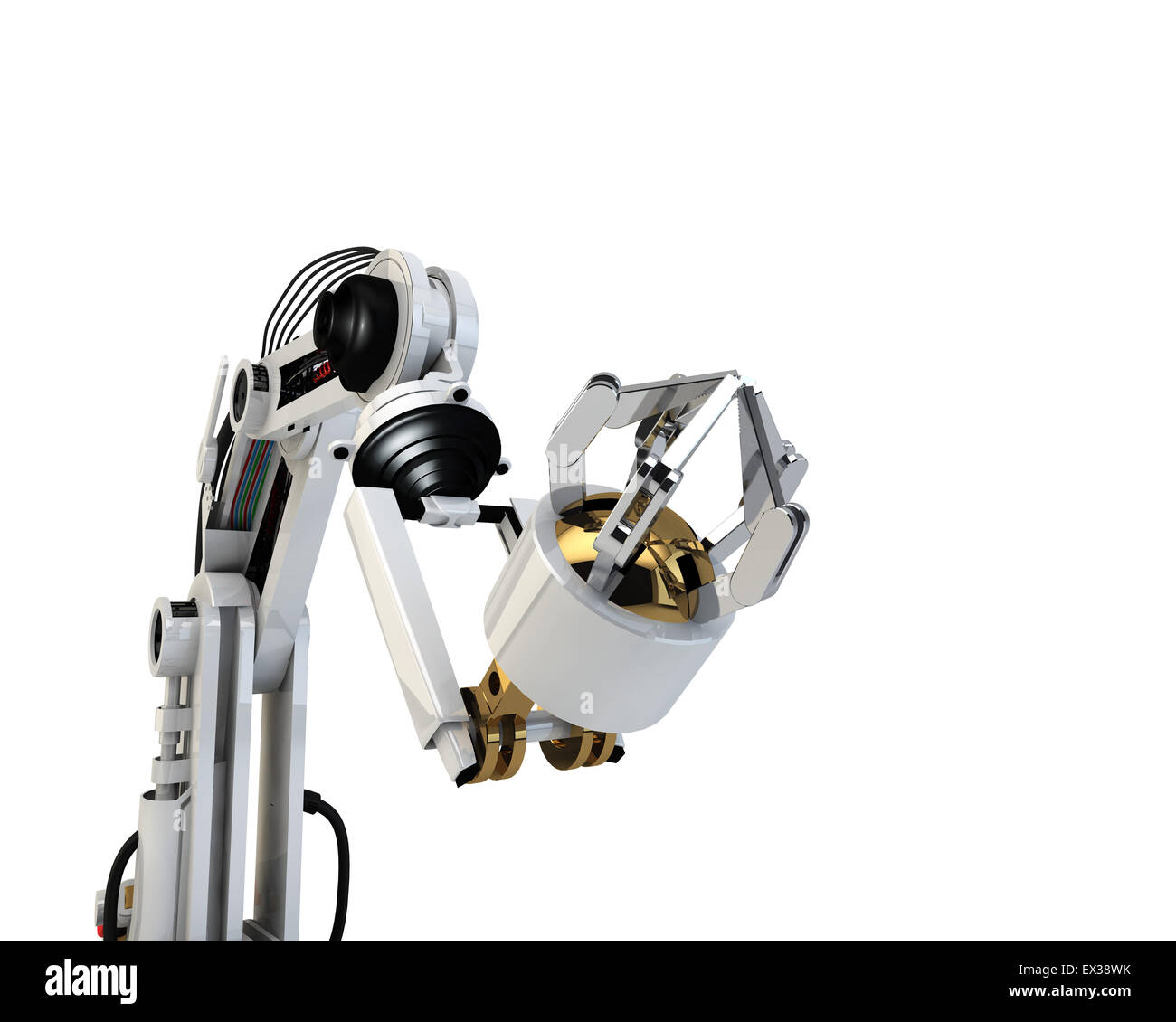 CG robot arm Stock Photo