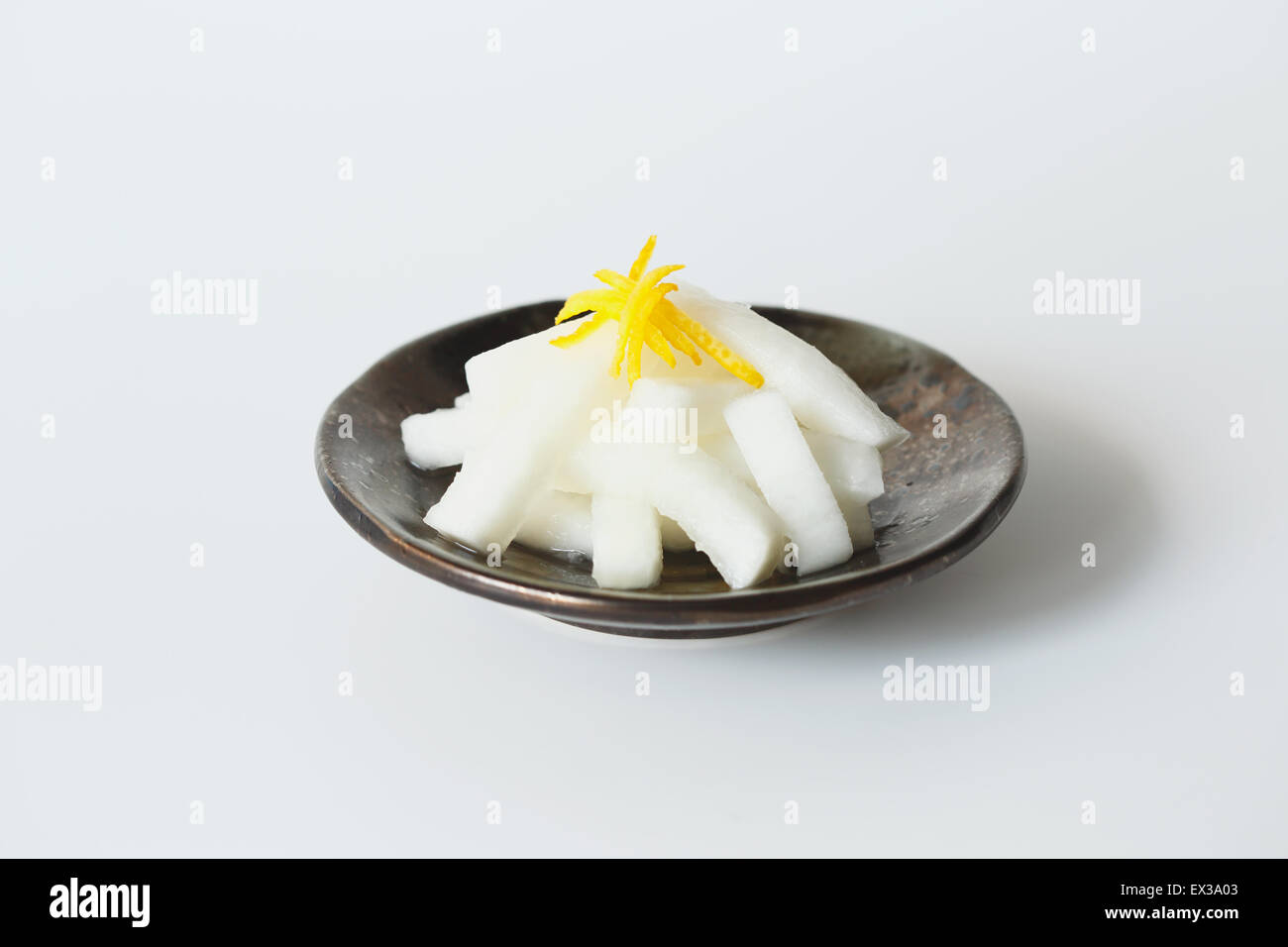 Japanese style radish dish Stock Photo Alamy