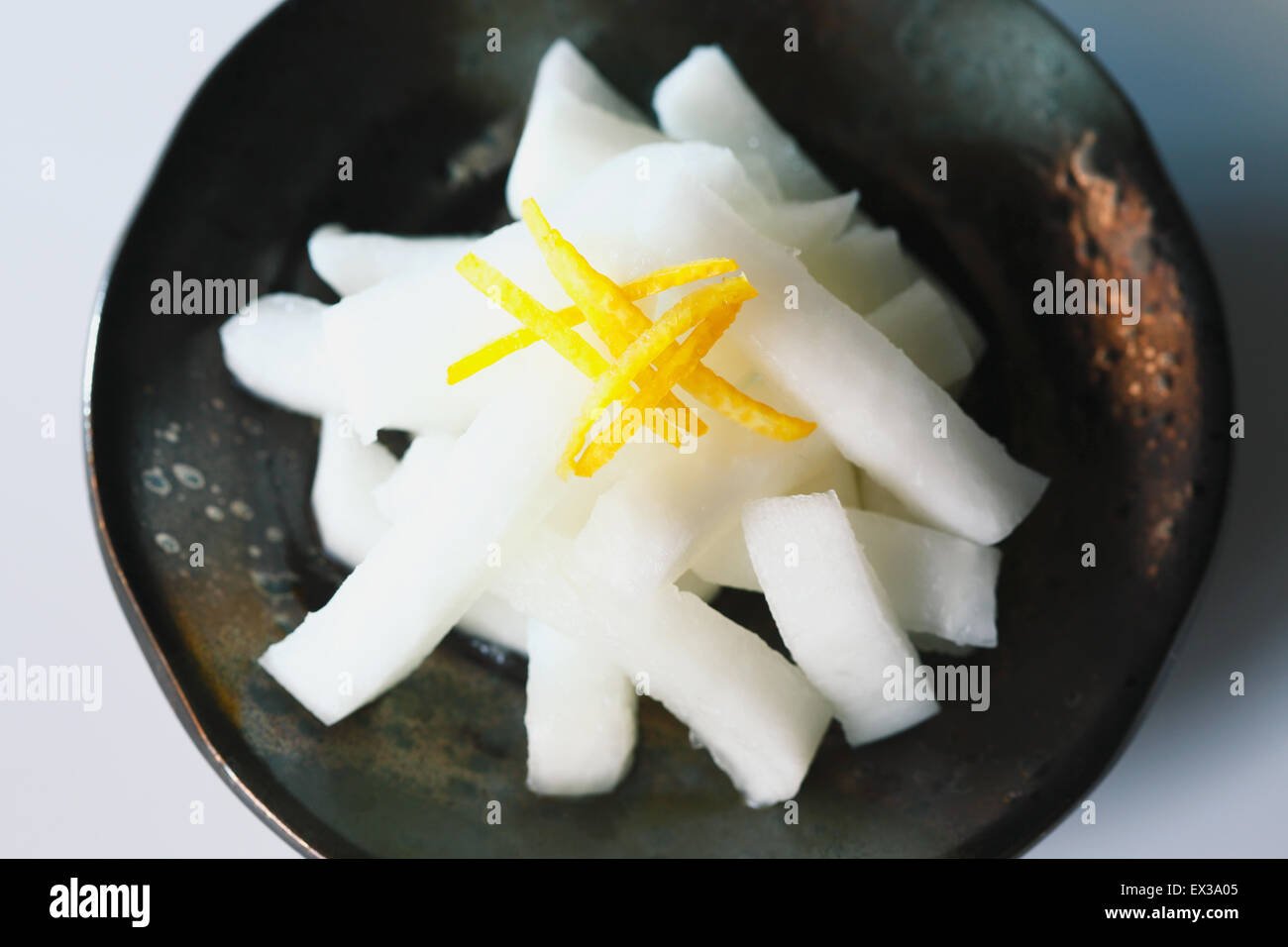 Japanese style radish dish Stock Photo Alamy