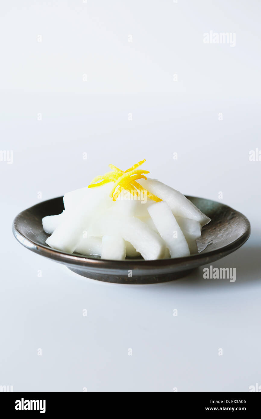 Japanese style radish dish Stock Photo Alamy