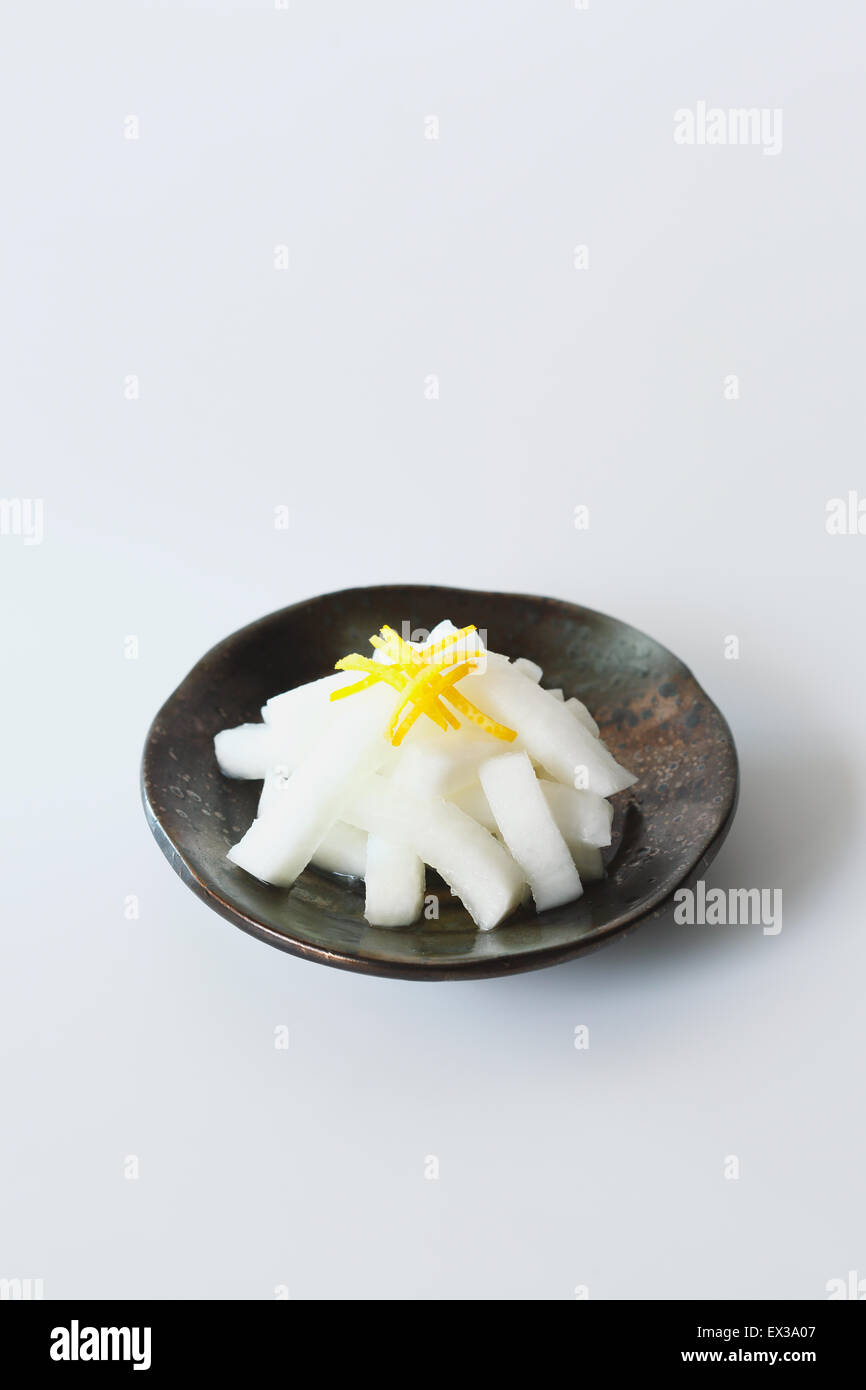 Japanese style radish dish Stock Photo Alamy
