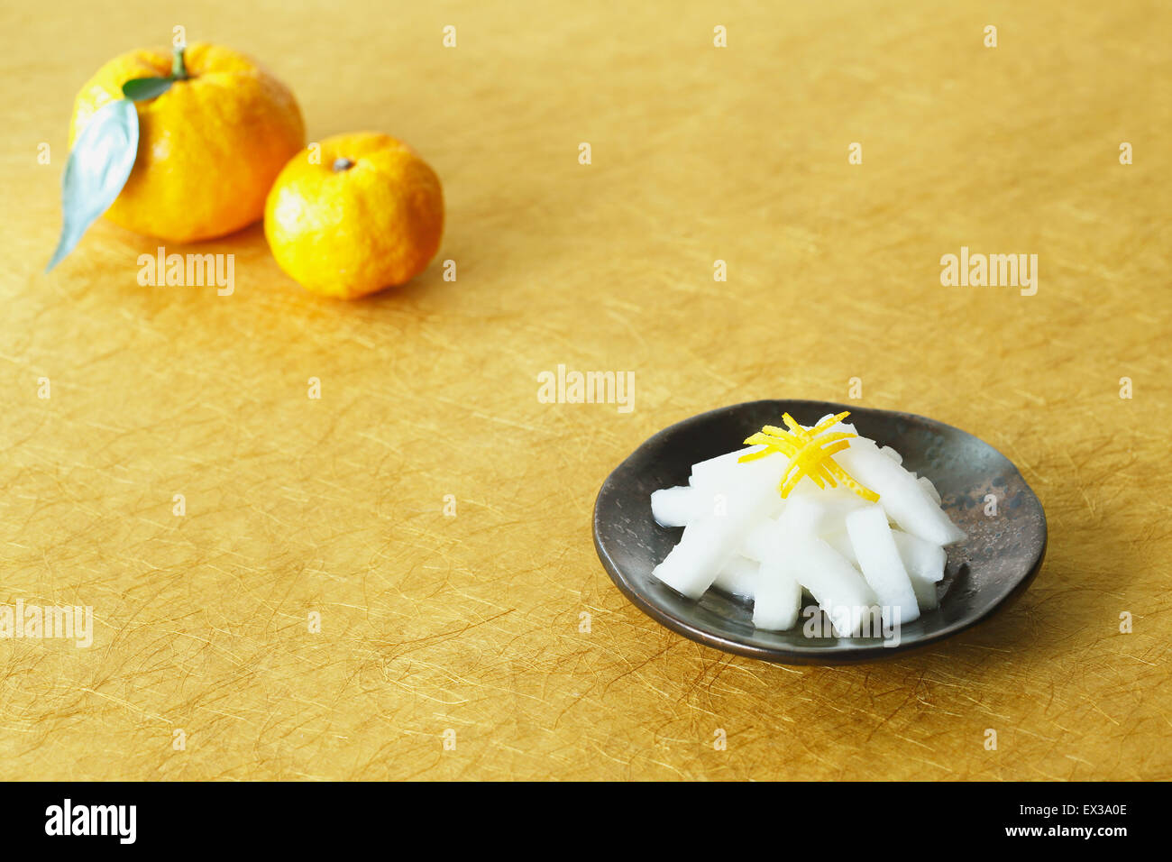 Japanese style radish dish Stock Photo Alamy