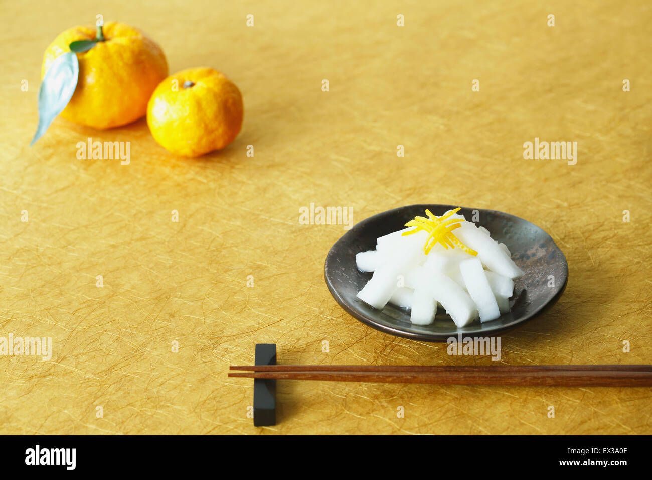 Japanese style radish dish Stock Photo Alamy