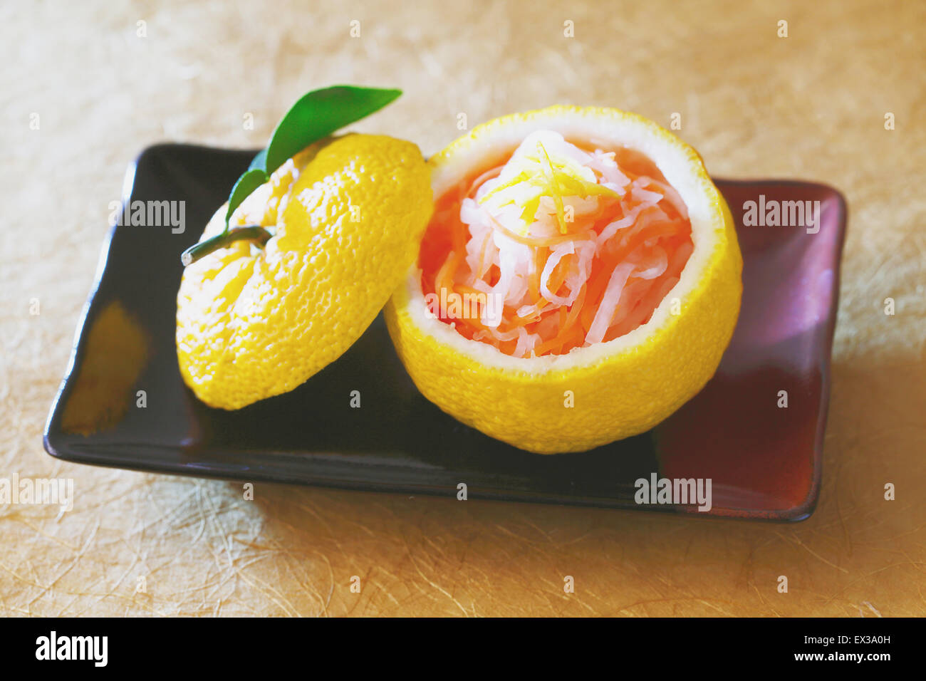 Japanese style radish dish Stock Photo Alamy