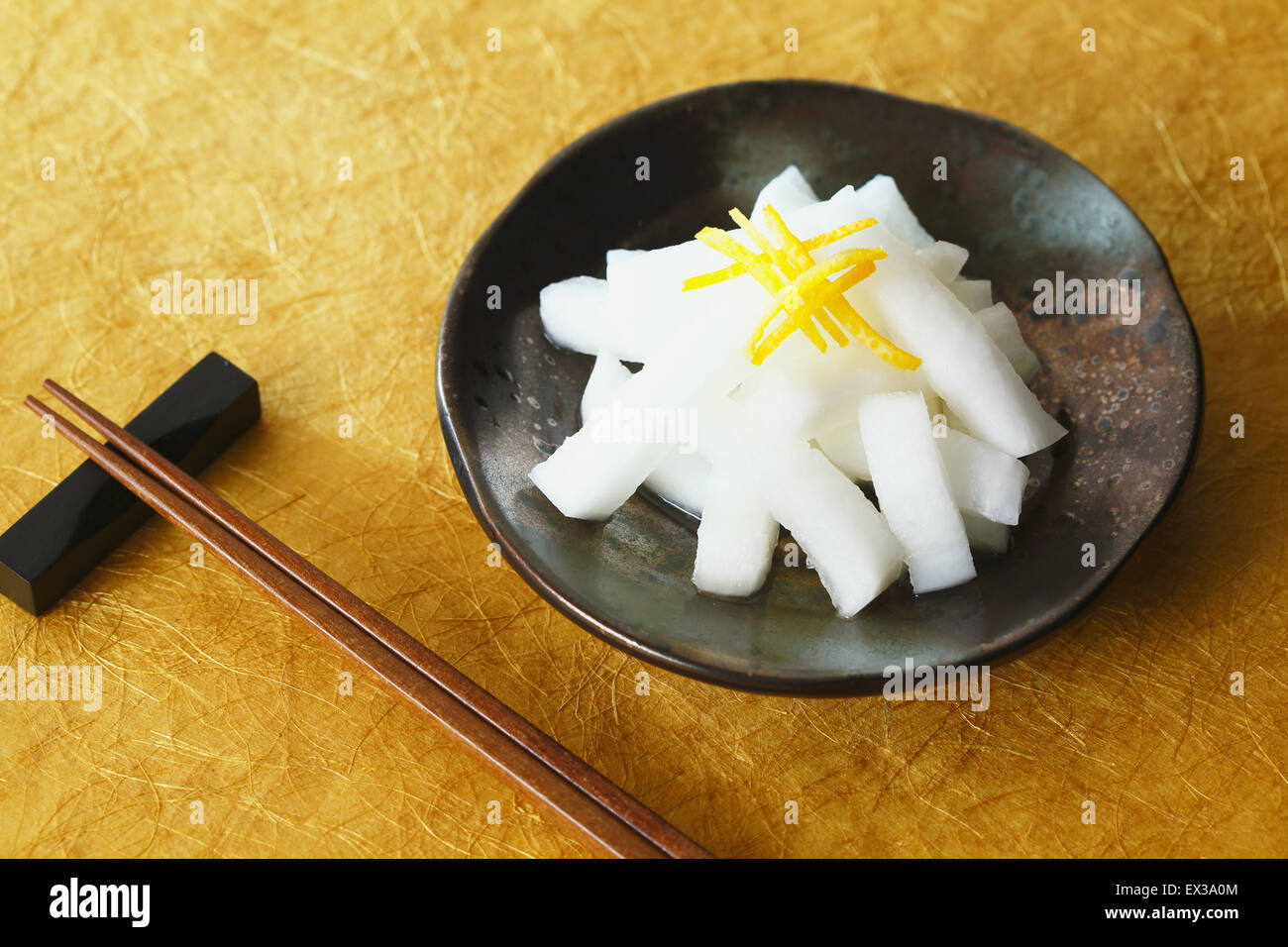 Japanese style radish dish Stock Photo Alamy