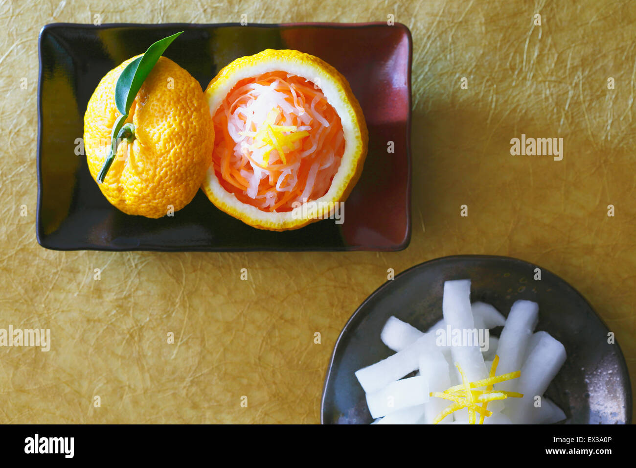 Japanese style radish dish Stock Photo Alamy