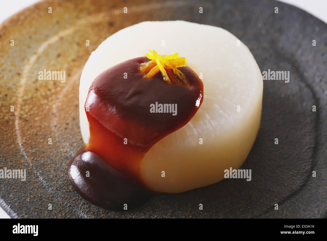 Japanese style radish dish Stock Photo Alamy