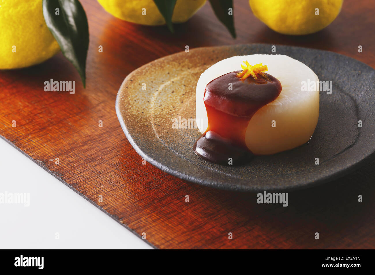 Japanese style radish dish Stock Photo Alamy