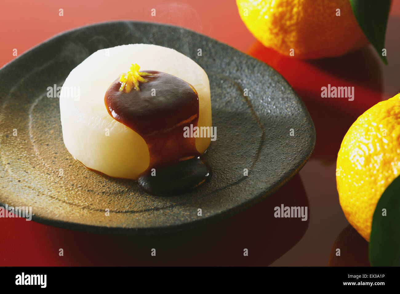 Japanese style radish dish Stock Photo Alamy