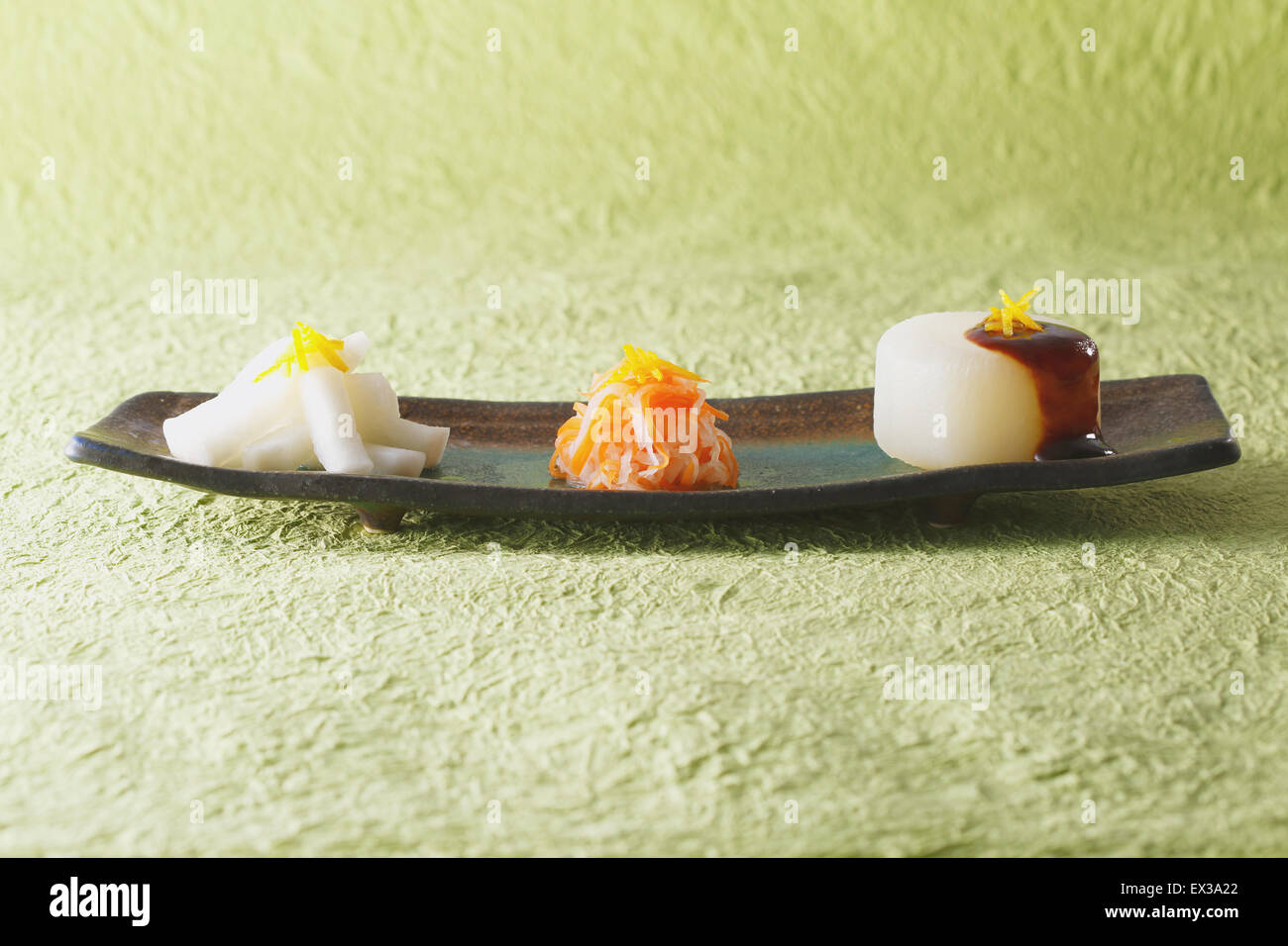 Japanese style radish dish Stock Photo Alamy