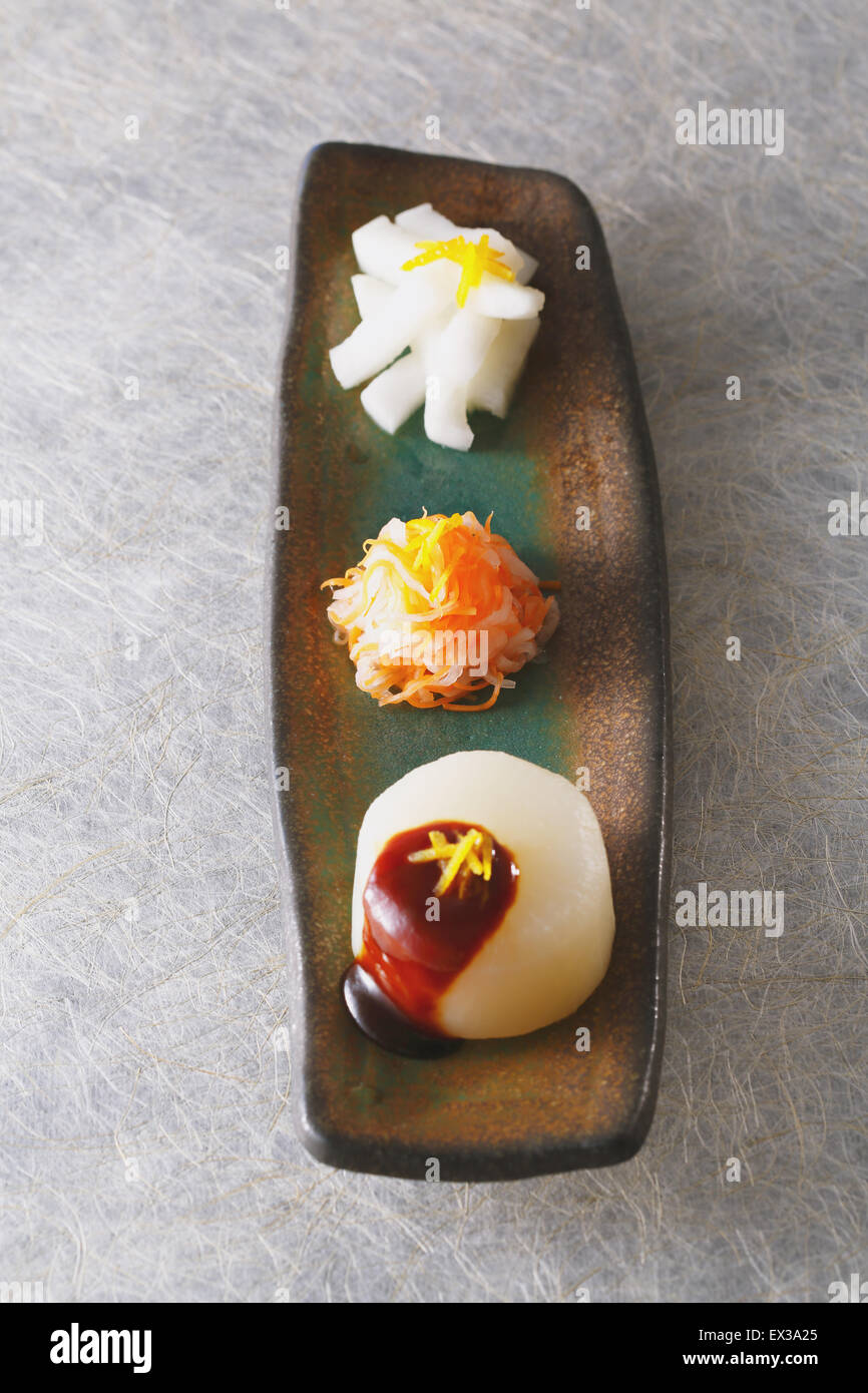 Japanese style radish dish Stock Photo Alamy
