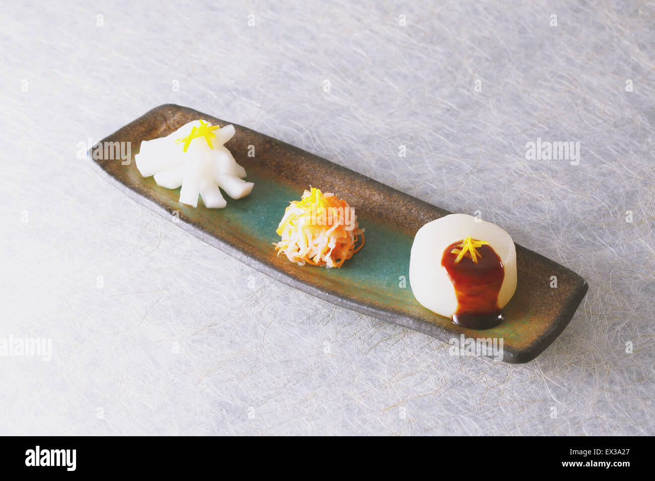Japanese style radish dish Stock Photo Alamy